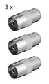 Produktbild: 3x F-Adapter F-Buchse auf Koax Buchse SAT TV Adapter Anschluss Kabel 11840