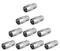 Produktbild: 10x F-Buchse - KOAX Kupplung SAT TV Kabel Adapter Verbinder Antennen IEC digital