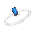 Produktbild: s.Oliver Ring 925 Sterling Silber Damen Ringe, mit Zirkonia synth., Blau, Kommt in Schmuck Geschenk Box, 2031444
