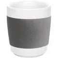 Produktbild: KAHLA Becher touch! henkelloser Becher mit Samt-Banderole, 1-tlg., Porzellan, Made in Germany grau 280 ml | Ø 8.0 cm x 8.7 cm