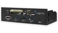 Produktbild: LOGILINK USB3.0 Einbau-Hub UA0341, mit Cardreader, 5,25