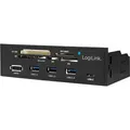 Produktbild: LogiLink Kartenleser UA0341, 8 in 1, 9-Pin/20- Mainboard, intern, für SD-, MicroSD-, MMC-, MS-, M2-, xD- und CF-Karten