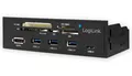 Produktbild: LOGILINK USB3.0 Einbau-Hub UA0341, mit Cardreader, 5,25