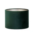 Produktbild: Dirk Davids Leuchten GmbH Lampenschirm Lampenschirm Zylinder in Velours Dunkel Grün für 20-20-15cm, Harmonisches Licht