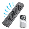 Produktbild: GRAUGEAR Wärmeableitende Metall-Staubschutzhaube für Playstation 5 Slim und PS5 Pro M.2 SSD Slot - Abdeckung mit Belüftung, Optimal für Speichererweiterung (PS5 Slim black)