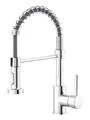 Produktbild: Lenz NOVA Küchenarmatur Chrom, flexible Spiralbrause, 2 Strahlarten, 360° schwenkbar, , Hochdruck, Markenmischdüse 46070902