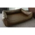 Produktbild: Hundebettenmanufaktur Tierbett Hundebett Ortopedico Stoffart Farbe und Größe wählbar braun 95 cm x 115 cm