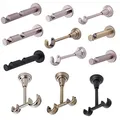Produktbild: MDEKOR Deckenträger 1-läufig Messing Gold Deckenhalter mit Metallmontageplatte für Gardinenstange 19 mm Abstand kürzbar