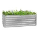 Produktbild: Blumfeldt High Grow Straight Hochbeet 200x60x100cm 1200l Stahl Silber