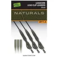 Produktbild: Fox Naturals Leadcore PG Lead Clip Leaders 75cm 50lb - 3 Vorfächer, Karpfenrigs