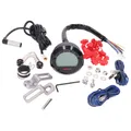 Produktbild: Koso DL-03SR Digital Tachometer 0-360 km/h, 5 Signalleuchten für Motorrad lcd