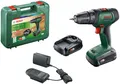 Produktbild: Bosch Home & Garden Akku-Schrauber Universaldrill 18V, 1450 U/min, 40 Nm, mit 2 Akkus und Ladegerät