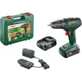Produktbild: Akku-Bohrschrauber UniversalDrill 18V grün/schwarz, 2x Li-Ionen Akku 1,5Ah, Koffer, POWER FOR ALL ALLIANCE