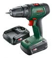 Produktbild: Bosch Akku-Bohrschrauber UniversalDrill 18V, 2x Akku PBA 18V 1.5Ah 06039D4002
