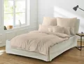 Produktbild: Irisette Mako-Satin uni Bettwäsche-Garnitur Paris 8000 Farbe beige-81 Größe 200x220+2x80x80 cm