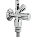 Produktbild: SCHELL Kombi-Eckventil COMFORT Comfort-Griff+Fettk.oberteil+RV+RB+ ASAG, Anschl.G1/2'' AG/DN 15, chrom