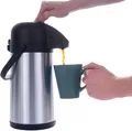 Produktbild: HI - Pumpkanne Isolierkanne Thermo Kanne Kaffeekanne Edelstahl 2,2 L (26116)