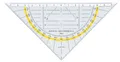 Produktbild: Aristo AR1553 Geometriedreieck mit Griff Plexiglas® 160 mm glasklar