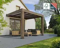 Produktbild: Canopia Terrassenüberdachung Helsinki Holz 340 x 294 cm braun