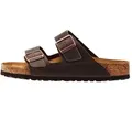 Produktbild: Birkenstock Arizona Damen Herren Pantolette Nubukleder geölt, Farbe:Habana, Größe:45, Weite:Normal - Braun - 45