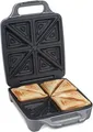 Produktbild: Cloer Sandwichmaker 6269 XXL | 4-fach Sandwich-Toaster 1800W | Antihaft | für 4 Sandwiches | silber Kunststoff