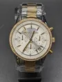 Produktbild: Michael Kors RITZ MK6474 Damen Uhr Chronograph Edelstahl 37 mm silber/ gold