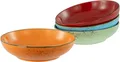 Produktbild: CreaTable Schale Nature Collection, Poke Bowl, Ø 22,5 cm, 4-tlg, Steinzeug, (Set, 4-tlg), Handwerklicher Look, Vintage, Höhe 6 cm