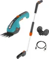 Produktbild: Gardena Set Akku Grasschere Classic Cut mit Lithium Ionen Akku, Ladegerät ink.