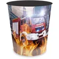 Produktbild: itenga Papierkorb 33106447, Feuerwehr, rund, aus Kunststoff, 11 Liter