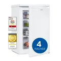 Produktbild: Exquisit Gefrierschrank, 4 Fächer, 4-Sterne, 91 Liter, GS512-040E weiss