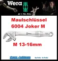 Produktbild: WERA Maulschlüssel 6004 Joker M 13-16 mm Länge 188 mm selbstjustierend CV-Stahl