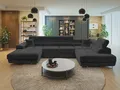 Produktbild: MIRJAN24 Wohnlandschaft Torezio Bis, mit Bettkasten und Schlaffunktion, Einstellbare Kopfstützen, 346x203x70-90 cm, U-Form