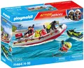 Produktbild: Playmobil® Feuerwehrboot mit Aqua Scooter (71464), Action Heroes Konstruktions-Spielset, (52 St), Made in Germany