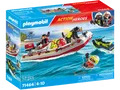 Produktbild: PLAYMOBIL 71464 Feuerwehrboot mit Aqua Scooter Spielset, Mehrfarbig