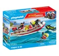 Produktbild: Playmobil® Playmobil® 71464 - Feuerwehrboot mit Aquascooter - Playmobil® Action H Konstruktions-Spielset