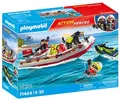 Produktbild: PLAYMOBIL Action Heroes Feuerwehrboot mit Aqua Scooter 71464