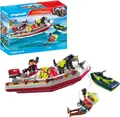 Produktbild: PLAYMOBIL Action Heroes 71464 Feuerwehrboot mit Aqua Scooter, Spielzeug, Kinder