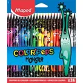 Produktbild: Maped Buntstifte Color Peps Black Monster, 862624, farbig sortiert, aus Kunststoff, 24 Stück