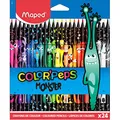 Produktbild: Maped 862624 - ergonomische Drei-Kant-Buntstifte, Farbstifte COLOR'PEPS BLACK MONSTER - schwarzer Schaft und bunte Monster-Bedruckung - 24x Stifte, 24 Stück (1er Pack)