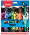 Produktbild: 3154148626244 Kredki Colorpeps Monster trójkątne 24 kol MAPED Maped