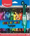 Produktbild: Colorpeps Monsterstifte im schwarzen Dreiecksetui, 24 Stk. Maped 862624