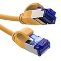 Produktbild: InLine Patchkabel Slim, Cat.6A, S/FTP, TPE (LSZH) flexibel, PoE, Kupfer (CU), LAN, Ethernet, Netzwerk Kabel, RJ45 Gigabit, gelb, 20m, 74920Y