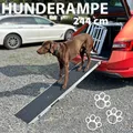 Produktbild: Auto Einstiegshilfe Hunderampe Hundetreppe Klappbar 244 cm Aluminium Petigi