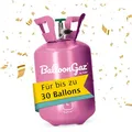 Produktbild: Helium Gasflasche für 30 Luftballons - Helium Balloon Gas für bis zu 30 Folienballon – BalloonGaz L Folat 25202 ballongas für Geburtstag, Hochzeit, Party inkl. Informationsblatt