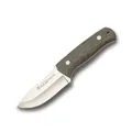 Produktbild: Joker TS2 CV142 Survivalmesser „Erizo“ – 9,5 cm Klinge, grüner Canvas-Micarta-Griff, Lederscheide – Outdoor-, Jagd-, Angel- und Campingmesser