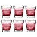 Produktbild: LEONARDO HOME 026842 Trinkglas VARIO STRUTTURA 6er-Set 250 ml rot, Glas