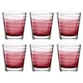 Produktbild: 026842 Trinkglas VARIO STRUTTURA 6er-Set 250 ml rot, Glas