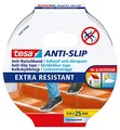 Produktbild: tesa Anti-Rutschband - 5 m x 25 mm - Transparent | Rutschfestes Klebeband - für innen und außen - für Treppen, Leitern und glatte Böden - besonders robust und klebestark