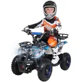 Produktbild: Actionbikes Motors Elektro-Kinderquad Torino, 1000 Watt, Pocket-Quad mit Scheibenbremsen, 24 km/h, 3 x 12-Volt-Batterie (Blau Polo)