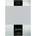 Produktbild: Janine Jersey Elastic Spannbetttuch 180x200 cm - 200x220 cm | silber - grau